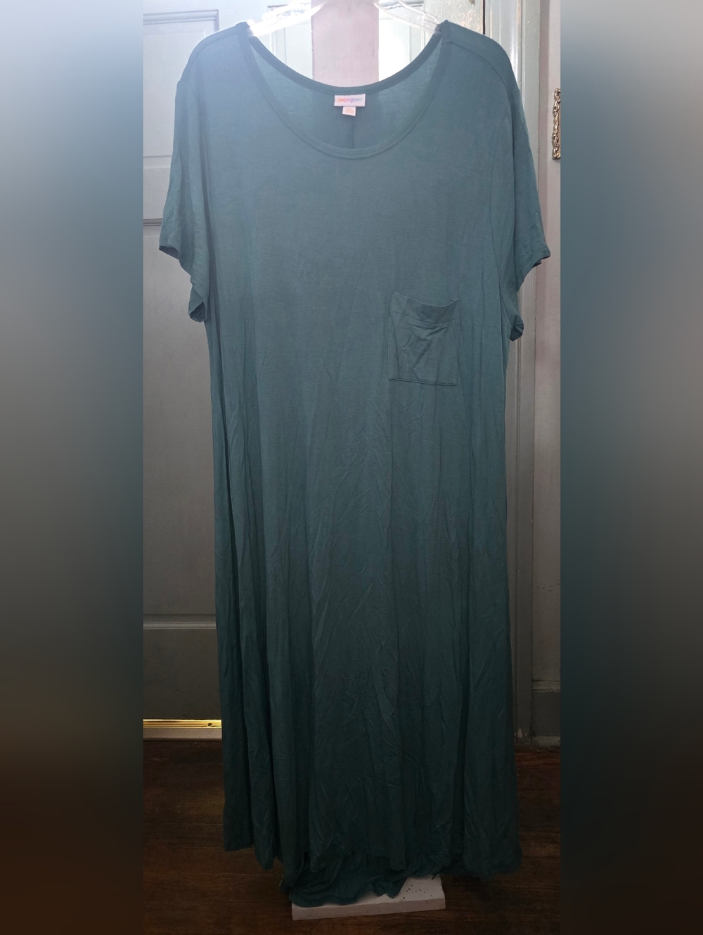 LuLaRoe Carly Midi Pocket Dress in Teal